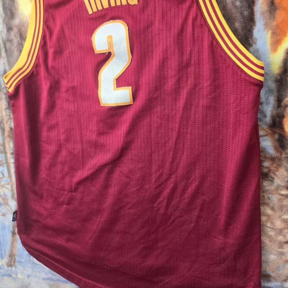 Cleveland Cavaliers Kyrie Irving 2015 Retro Adidas NBA Basketball Jersey Large+2